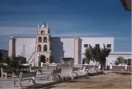 Todos Santos Mission in 1957. Photo by Howard Gulick.